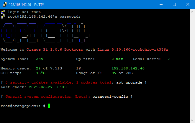 Успешное подключение